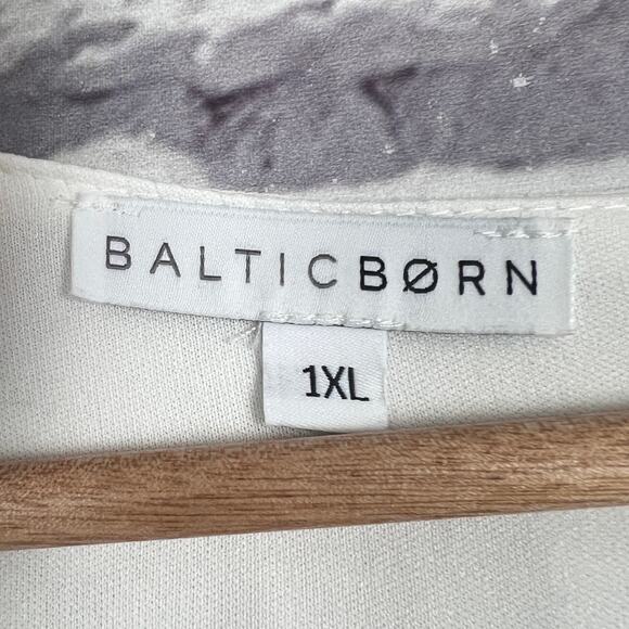 Baltic Born Womens 1X Olivia Maxi Boho Wedding White Formal Bump Friendly Dress - Picture 7 of 12